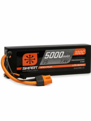 7.4V 5000mAh 2S 100C Smart Hardcase LiPo Battery: IC3