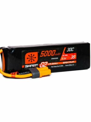 1/2 In Stock 11.1V 5000mAh 3S 30C Smart G2 LiPo Battery: IC5